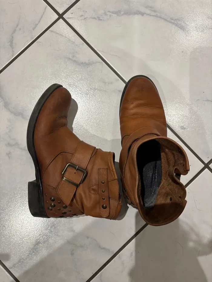 Bottine marron