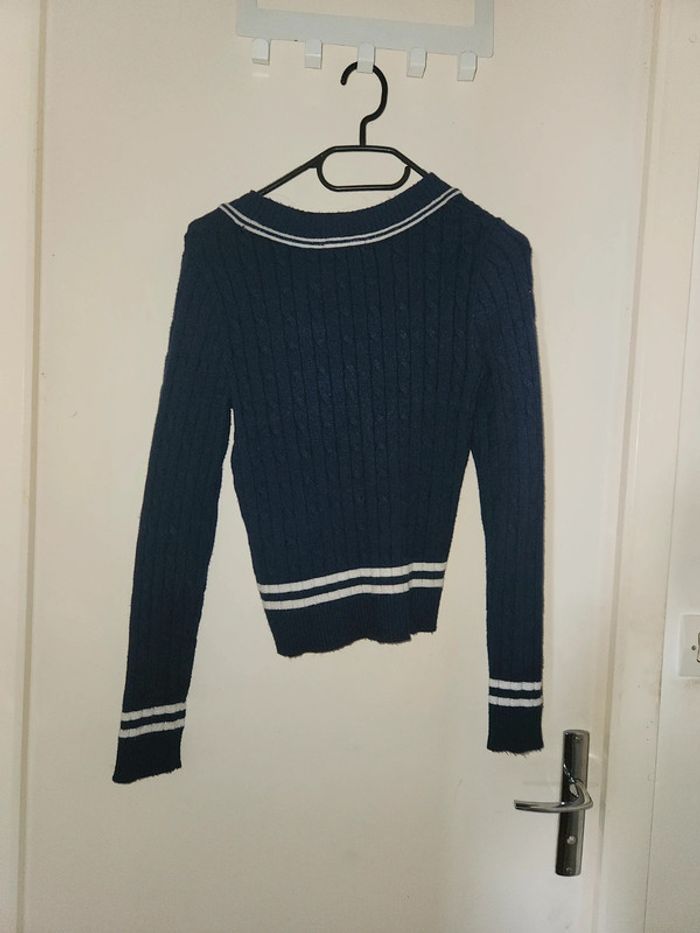 Pull bleu marine - photo numéro 2