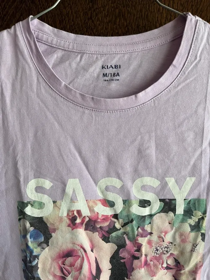 Teeshirt Violet Kiabi - photo numéro 3