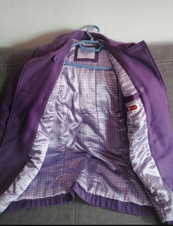Manteau chic en laine taille 12 ans - photo numéro 2