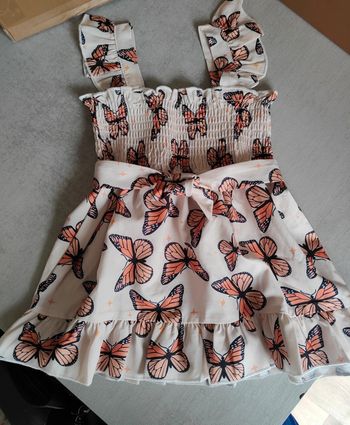 Robe motif papillon 9 mois