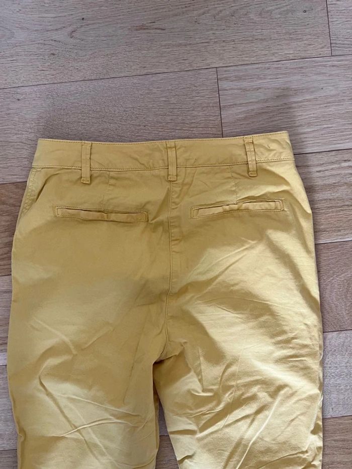 Pantalon chino paperbag jaune Caroll taille 34 #EmmaLilleXS34 - photo numéro 4