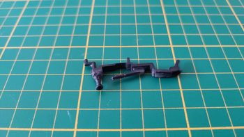 Console centrale pièce détachée miniature Bburago burago Porsche 911 Carrera 1993 rouge 1/18 1/18e 1