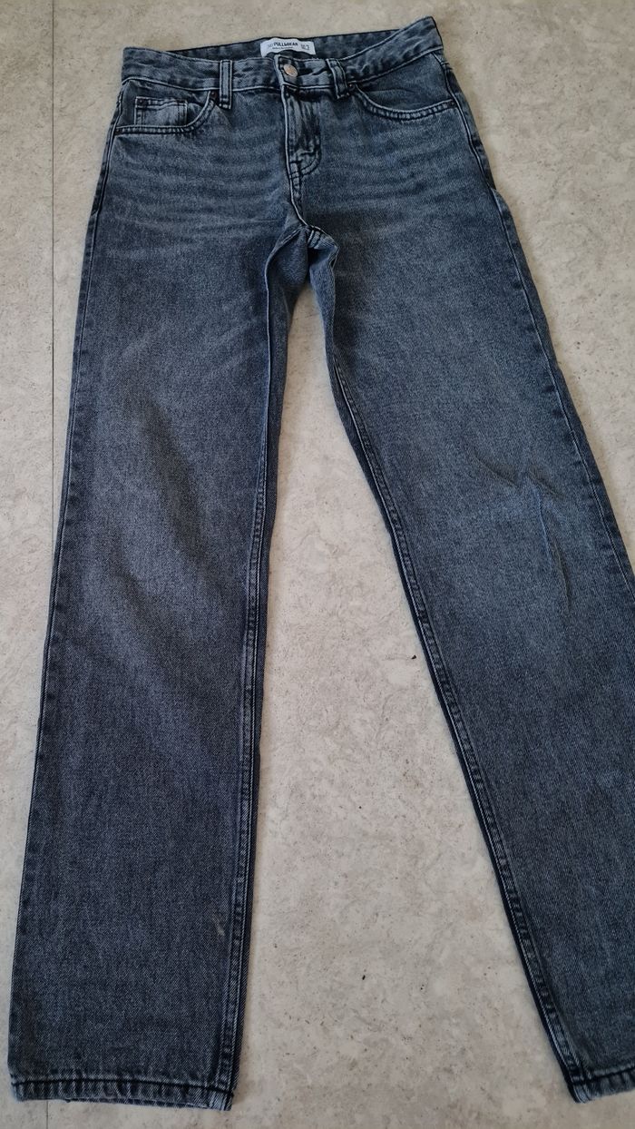 Jean droit pull&bear taille xs34 - photo numéro 3