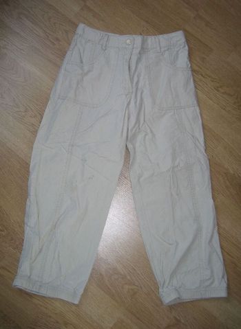 Pantalon beige taille réglable - 12 ans
