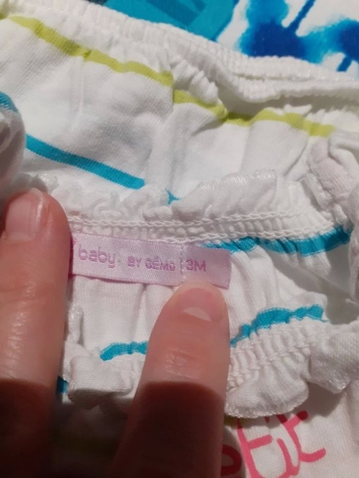 Lot de 3 Tee-shirts fille 3 mois - photo numéro 8