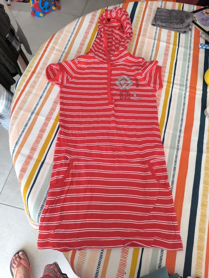 Robe à capuche kitiwatt 8 ans