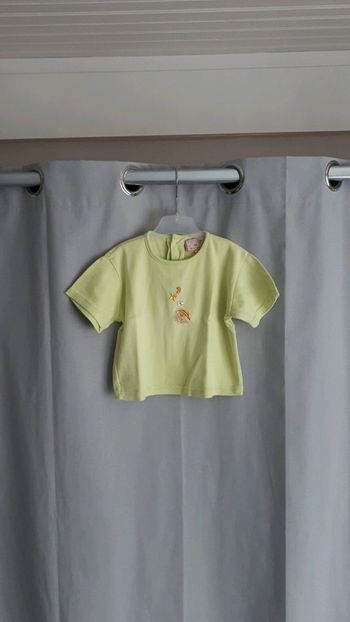 T-shirt vert fille 18mois Baby's line by Kittiwatt