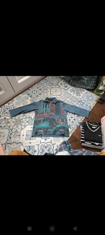 Lot de 6 polos et 1 chemise 2 ans