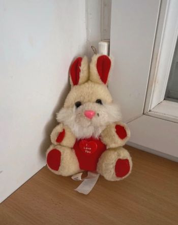 Peluche lapin vintage 14 cm