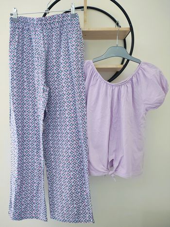 12 ans ensemble été Gémo teeshirt et pantalon fluide léger 