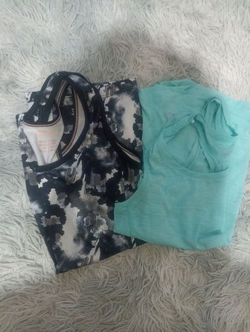 Lot de 2 débardeurs de sport femme taille S/36 Crivit 