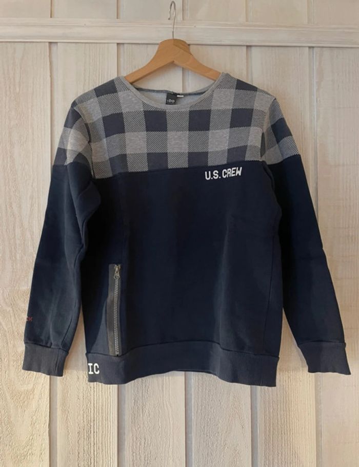 Sweat marine - iDO - 14ans