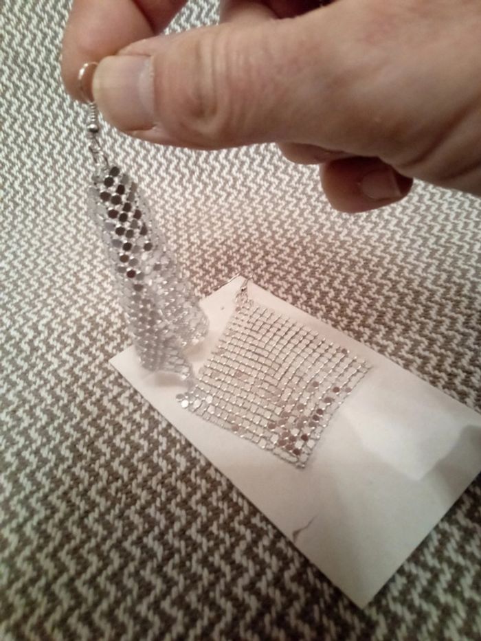 Boucles d'oreilles résilles argentées - photo numéro 9