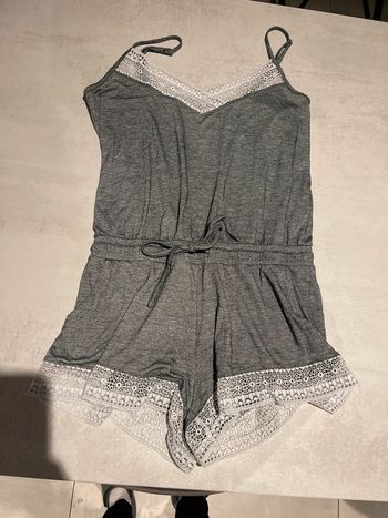 Combishort pyjama détente gris etam taille M