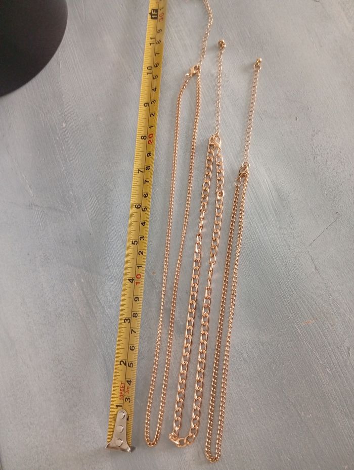 3 Colliers chaîne en maille moyenne - photo numéro 3
