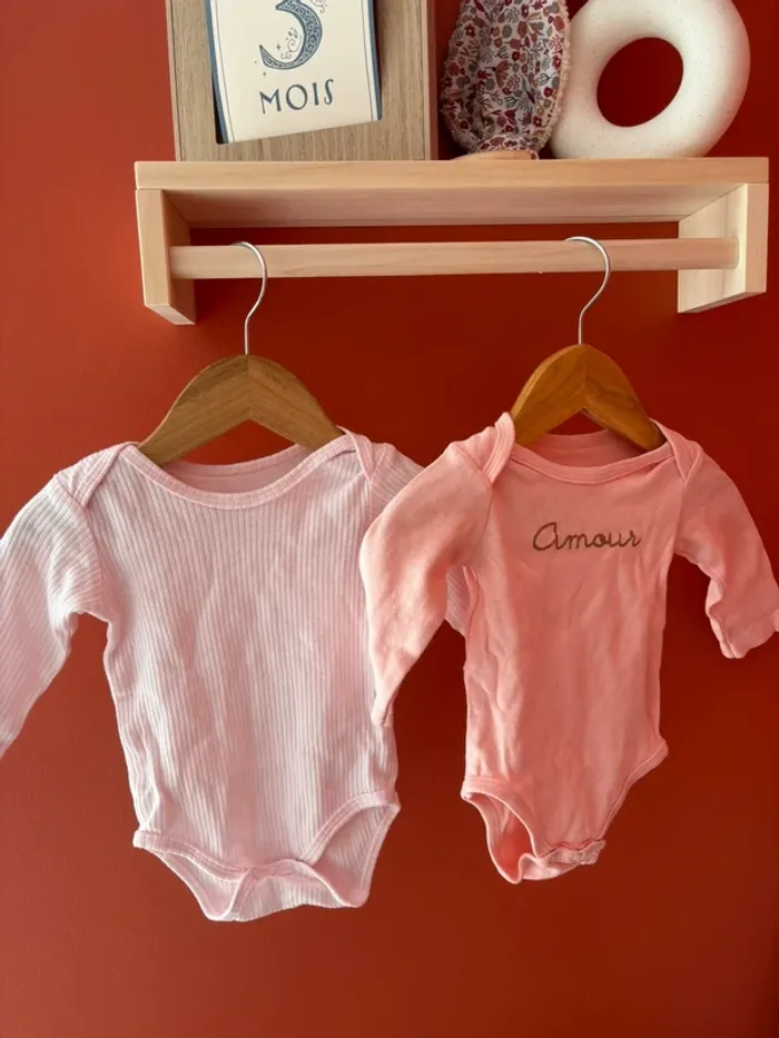 Lot 5 bodies Mes petits cailloux taille 3 mois - photo numéro 4