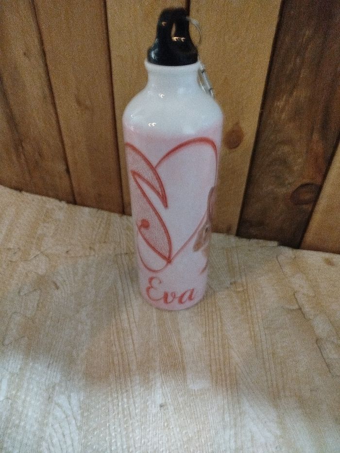 Gourde motif lapin et coeur neuve - photo numéro 3