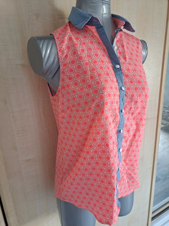 Chemise sans manches cache cache taille 38 - photo numéro 4