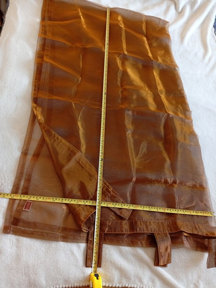 Rideau Voilage cuivrée. Étoffes - photo numéro 7