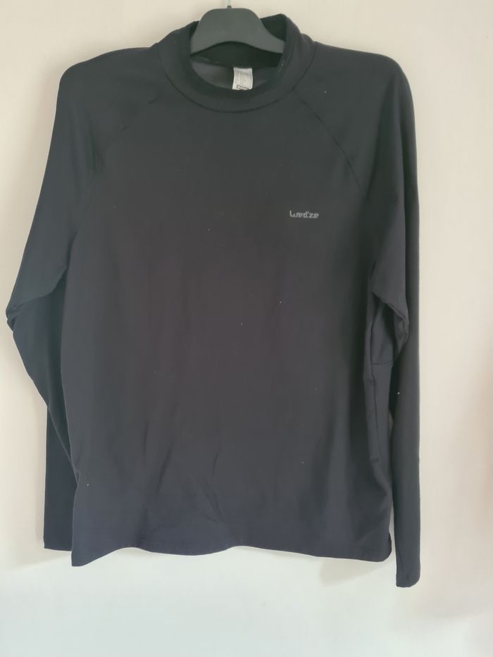 T-shirt noir manches longues Wed'ze / Taille XL