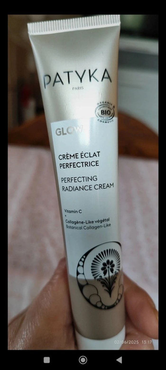 Patyka Glow Crème Éclat Perfectrice Bio, Vitamine C + Collagène Like Vegetal 40 ml - photo numéro 2