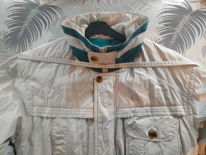 Veste blouson homme T 46 beige et vert - photo numéro 11