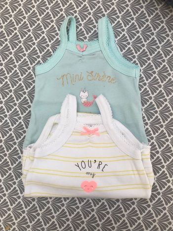 Lot de deux bodies été 3mois