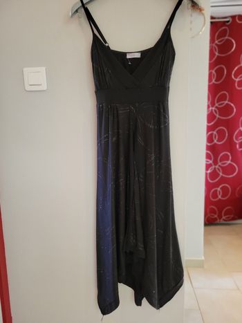 Robe noire paillettes Cache-Cache