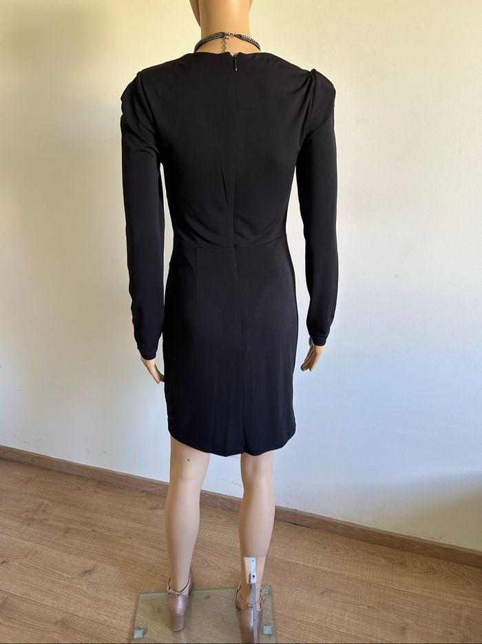 Robe noire drapée à manches longues Morgan taille 34 jamais portée - photo numéro 6