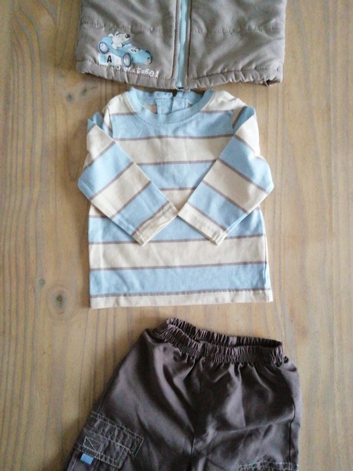 Ensemble 3 pièces BB garçon 6 mois - photo numéro 3