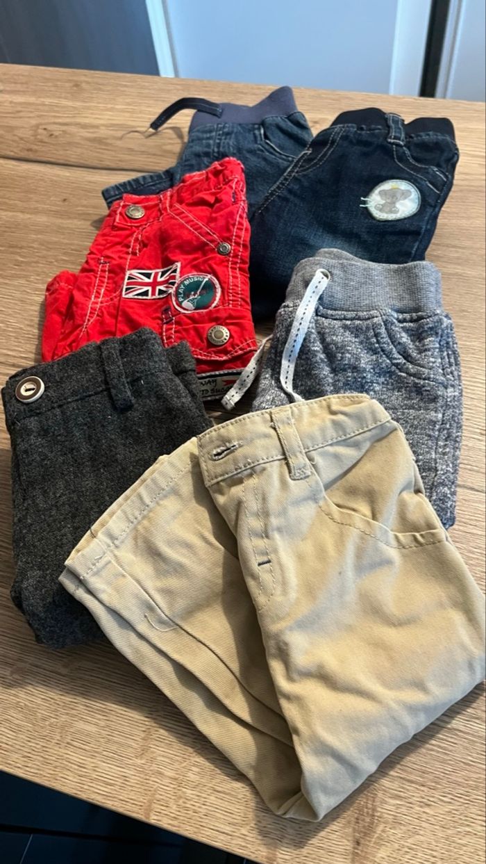 Lot de 6 pantalons hiver garçon