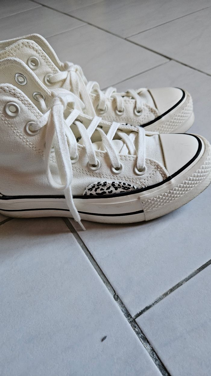 Converse plate-forme édition limitée léopard