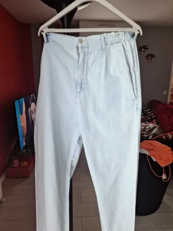 Pantalon denim MANGO
