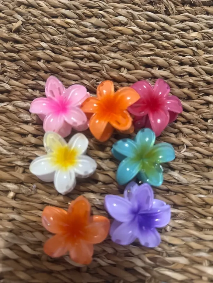 Lot de 7 pinces à cheveux fleurs - photo numéro 4