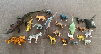 Lot d’animaux plastique 