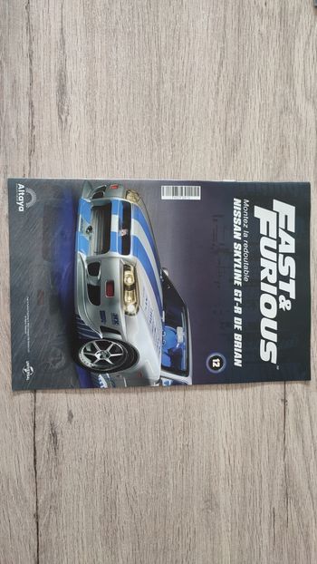 Fascicule numéro 12 n°12 seul sans pièce Nissan Skyline GT-R R34 Fast & Furious de Brian O'Conner 1/