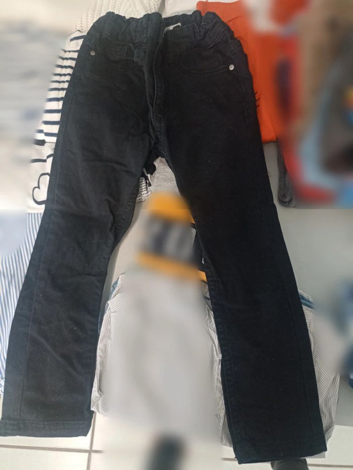 Jean noir taille réglable