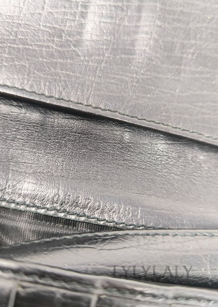 Portefeuille Gucci authentique GG monogram noir & cuir – Made in Italy - photo numéro 8