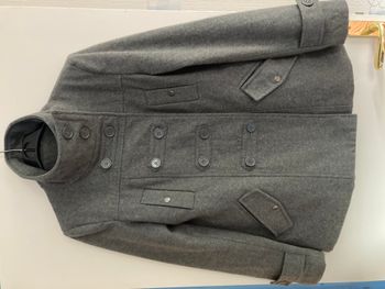 Manteau gris laine