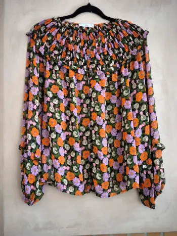 Blouse mousseline fleurie Mango 42