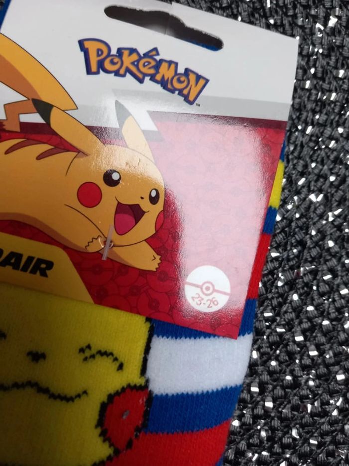 💚 chaussette - pokemon - 23.26 💚 - photo numéro 2