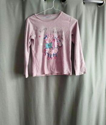 Haut pyjama fille Peppa pig licorne