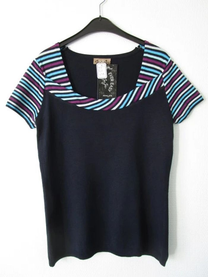 Pull marine rayures Jac Jac 38 NEUF - photo numéro 6