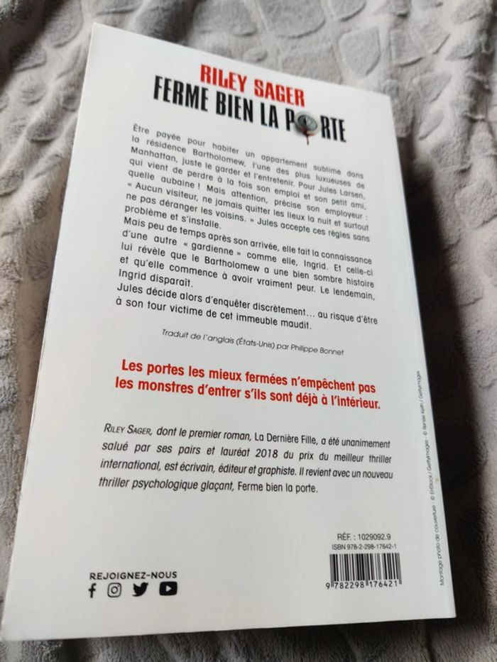 Ferme bien la porte de Riley Sager - photo numéro 2