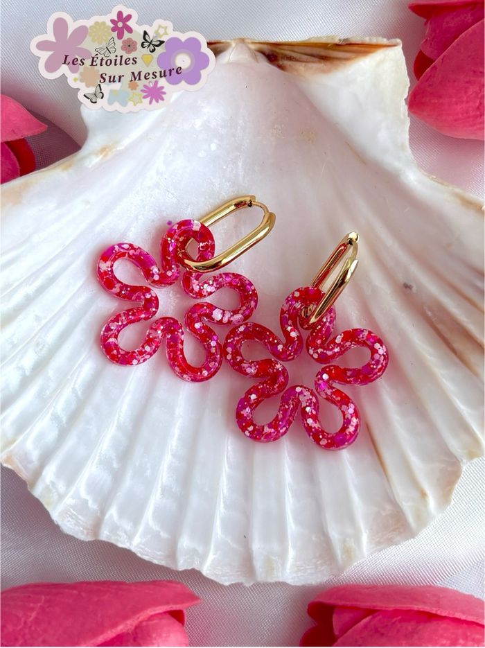 Moyenne fleur interchangeable avec créoles - photo numéro 4