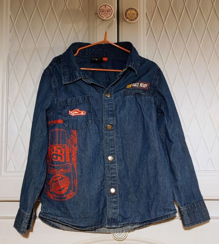 Chemise 🌿 en jean 🐦 Cars Disney ✨ 3 ans 🧸