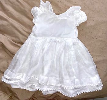 Robe blanche Dagobert 12/18 mois