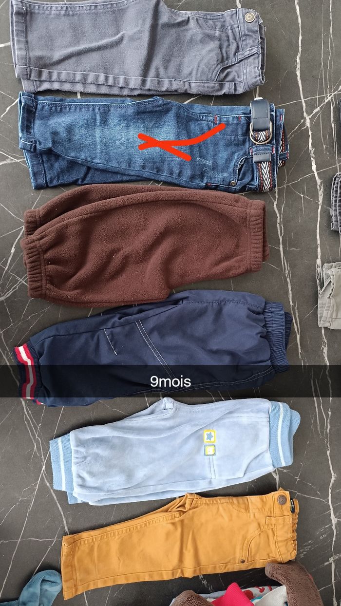 Lots de pantalon 9 mois - photo numéro 2