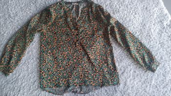 Blouse Cache Cache T36 orange vert